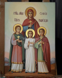 Икона Света Вера, Љубав, Нада и мати им Софија